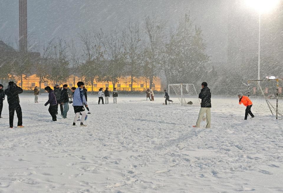 2025年河大的第一场雪