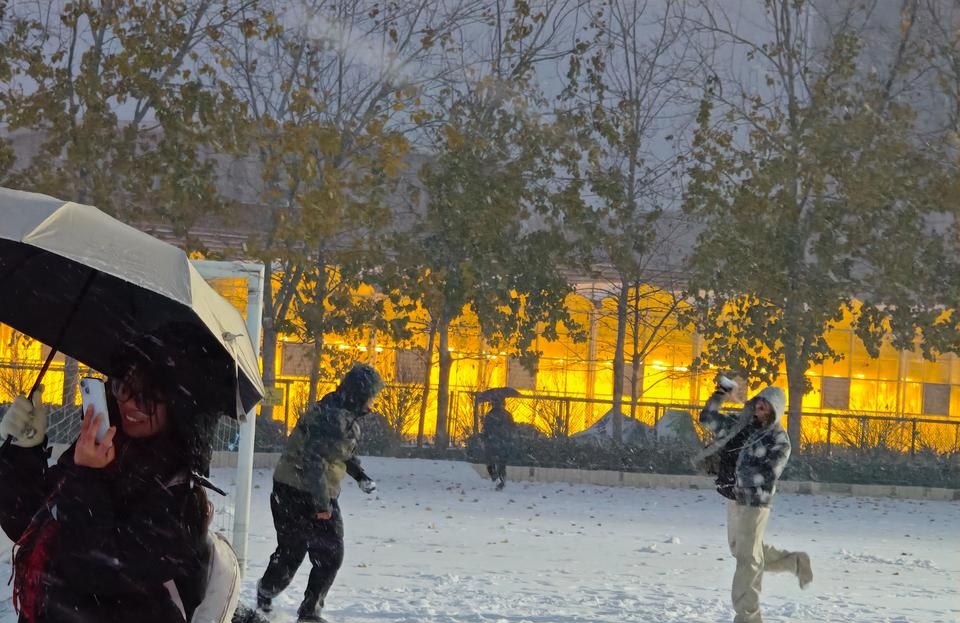 2025年河大的第一场雪